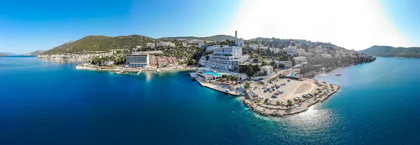 Uitzicht Bosnische Stad Neum Zomer — Stockfoto