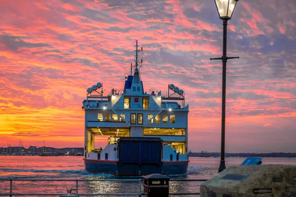 Vista Portsmouth Hora Pôr Sol Verão Reino Unido — Fotografia de Stock