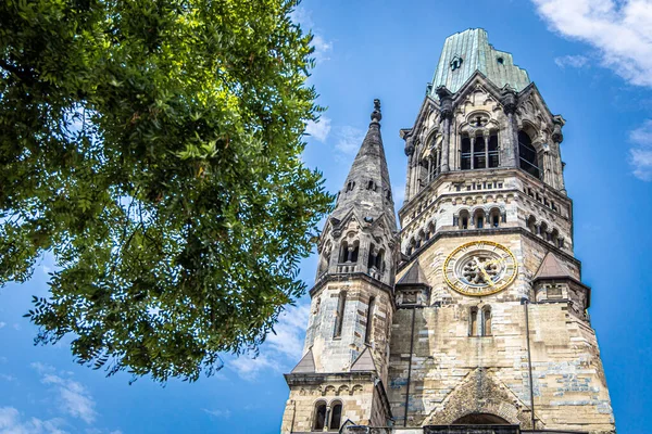 Μνημειακή Εκκλησία Kaiser Wilhelm Στο Βερολίνο — Φωτογραφία Αρχείου