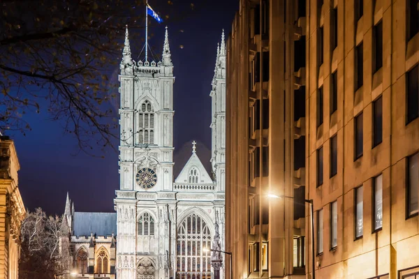 Westminster Abbey Night London — Stock Photo, Image