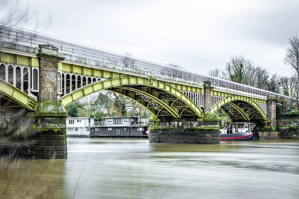 Most Richmond Zimą Londyn Wielka Brytania — Zdjęcie stockowe