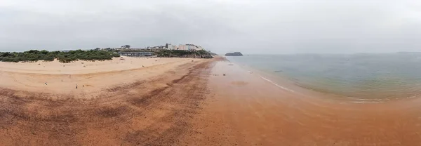 Luchtfoto Van Tenby Ochtend Wales — Stockfoto