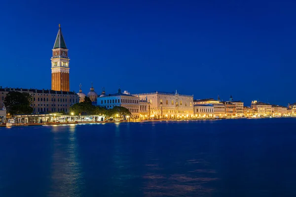 Long Exposure Night View Venice Italy — Stock Photo, Image