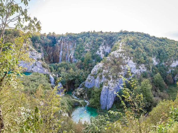 View Plitvice Tavak Horvátországban — Stock Fotó