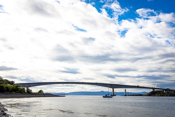 Vista Del Puente Skye Puente Carretera Sobre Loch Alsh Escocia — Foto de Stock