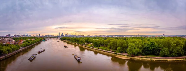 Aerial View Chelsea Bridge Central London — Stock Photo, Image