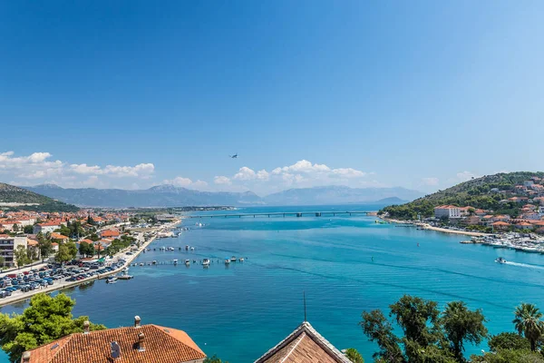 Vista Aérea Trogir Verano Croacia —  Fotos de Stock