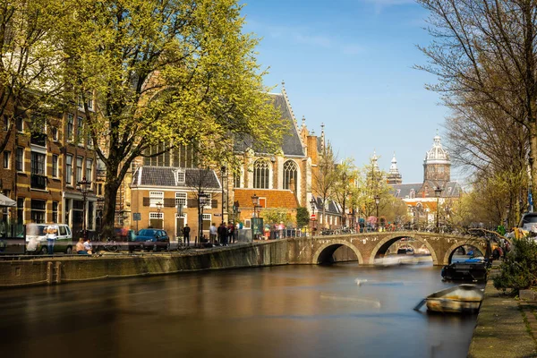 Kerk Van Sint Nicolaas Amsterdam Zonnige Dag Nederland — Stockfoto