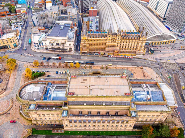 Vista Aérea Estação Limão Liverpool Inglaterra — Fotografia de Stock