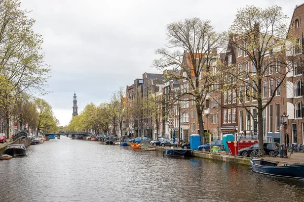 Ранковий Вид Амстердама Нідерланди — стокове фото