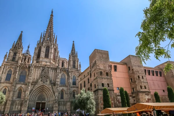 Catedral Barcelona Verano — Foto de Stock