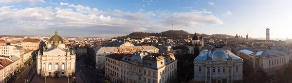 乌克兰利沃夫的空中景观 — 图库照片