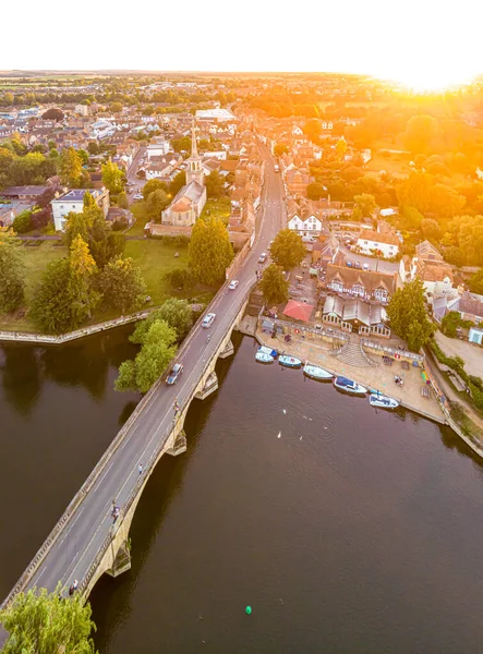 Vista Aérea Ciudad Abingdon Inglaterra Reino Unido — Foto de Stock