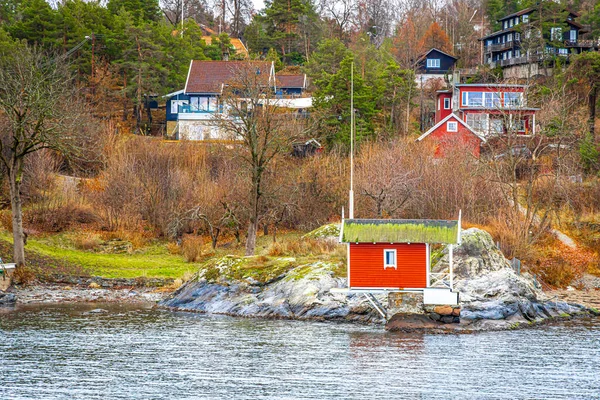 Pohled Fjord Osla Norsku — Stock fotografie