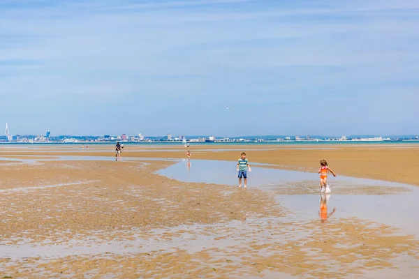 Low Tide Isle Wight Ryde — Stockfoto