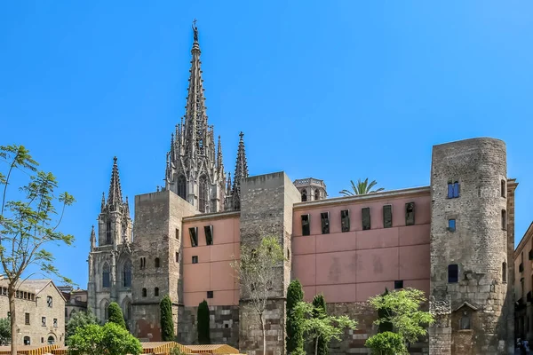 Yazın Barselona Katedrali — Stok fotoğraf