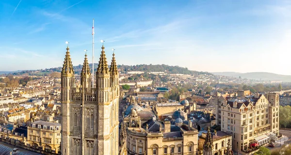Aerial View Bath Abbey England — Stock Photo, Image