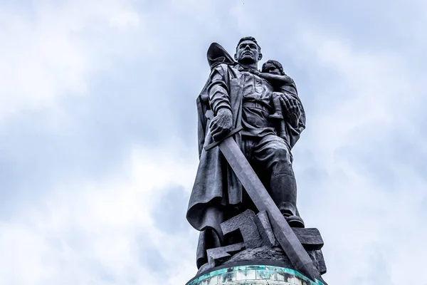 Sovětský Park Treptow Východním Berlíně — Stock fotografie