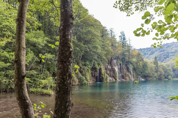 View Plitvice Tavak Horvátországban — Stock Fotó