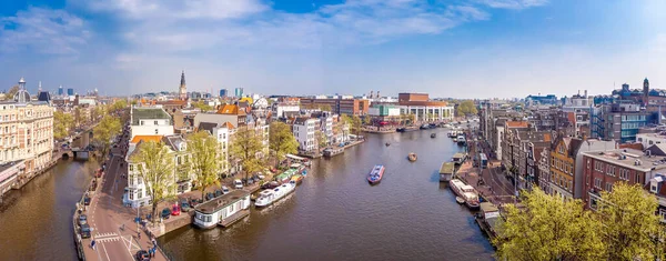 Rivier Amstel Amsterdam Nederland — Stockfoto