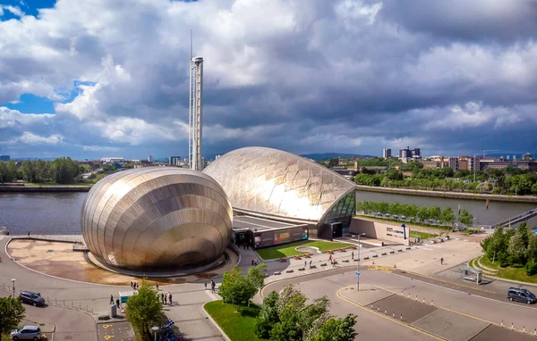 Vista Aérea Centro Ciência Glasgow — Fotografia de Stock