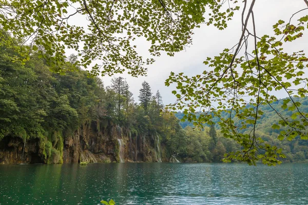 View Plitvice Tavak Horvátországban — Stock Fotó