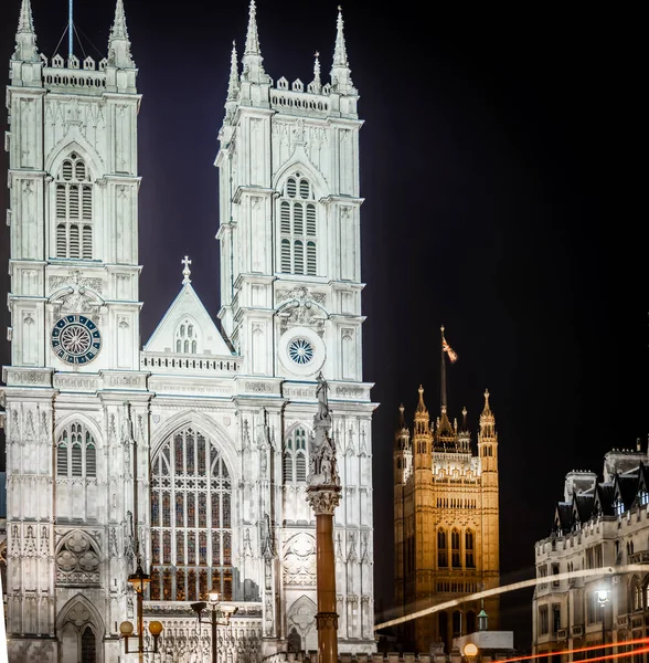 Westminster Abtei Der Nacht London — Stockfoto