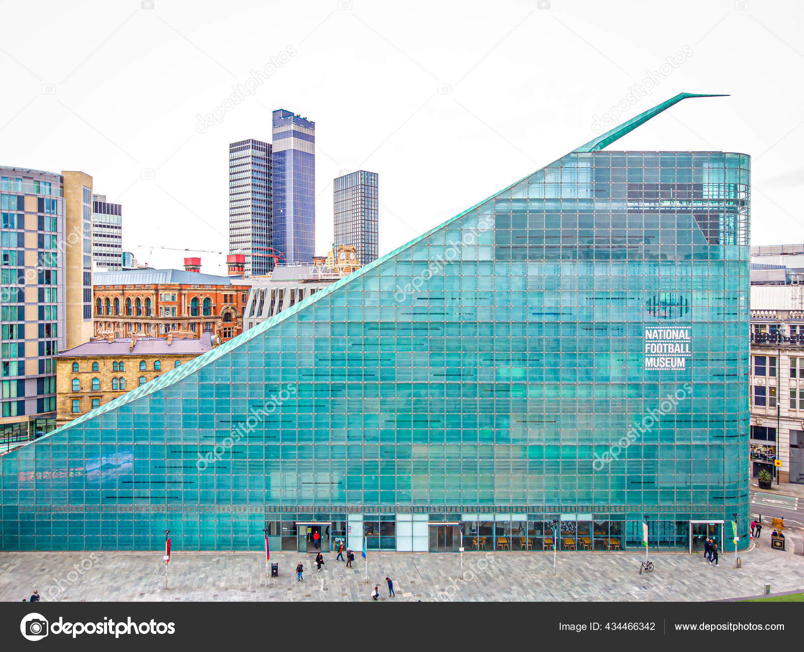 Aerial View Manchester Autumn United Kingdom – Stock Editorial Photo