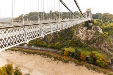 Clifton Köprüsü Sonbaharda, Bristol, İngiltere