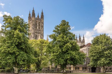 Canterbury Manzarası Yazın Kent, İngiltere