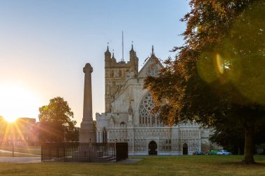 Exeter 'in Eski Merkezinde Seyahat (Devon), İngiltere