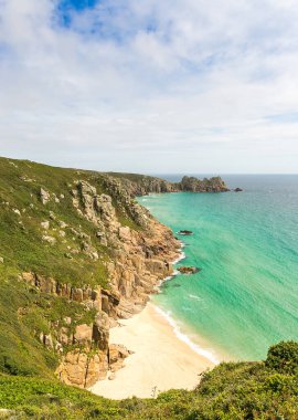 İngiltere, Cornwall sahil manzaralı.
