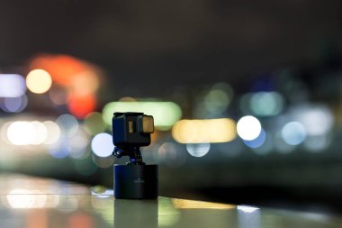 Londra, İngiltere 'de aksiyon kamerasında çekim zamanı