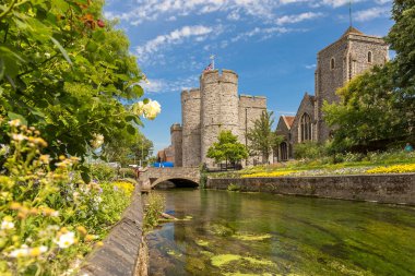 Canterbury Manzarası Yazın Kent, İngiltere