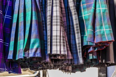 Edinburgh, İskoçya 'da Tartan kumaşı