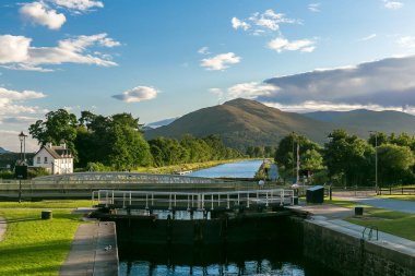 İskoçya, İngiltere 'deki dağların manzarası