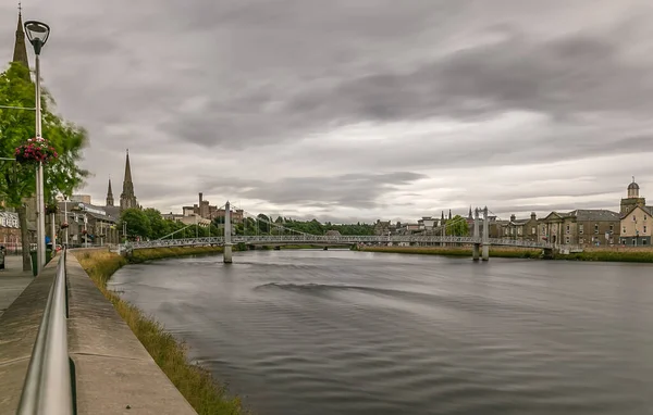 Inverness Bij Bewolkt Weer Zomer Schotland Verenigd Koninkrijk — Stockfoto