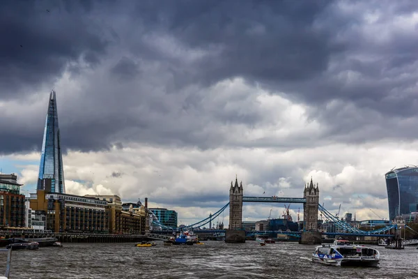 Tower Bridge Manhã Ensolarada Reino Unido — Fotografia de Stock