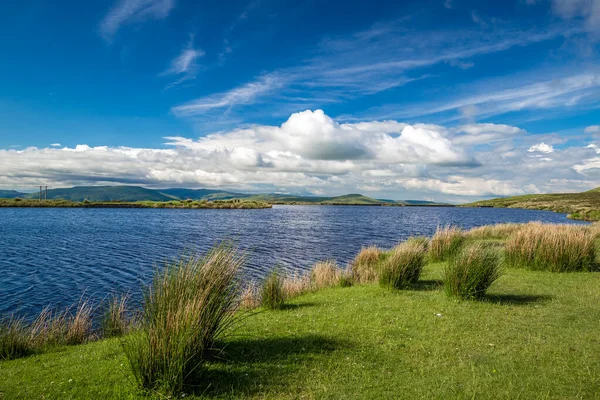 Vue Aérienne Lac Dans Parc Naturel Brecon Beacons Pays Galles — Photo