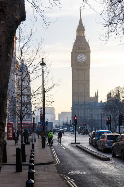 Big Ben Early Winter Morning London — Stock Photo, Image