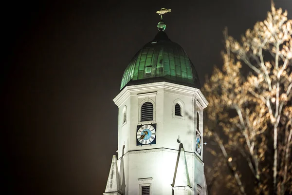 Зимовий Вечір Селі Фішеменд Австрія — стокове фото