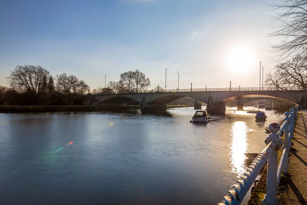 Richmond Hosszú Expozíció Téli Reggel London Egyesült Királyság — Stock Fotó