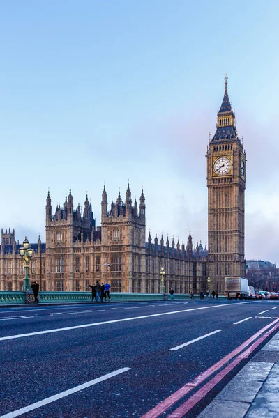 Big Ben Winter Morning London — Stock Photo, Image