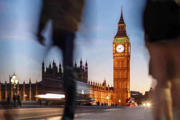 Noite Ponte Westminster Londres — Fotografia de Stock