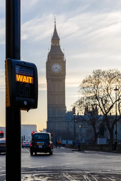 Big Ben Início Manhã Inverno Londres — Fotografia de Stock