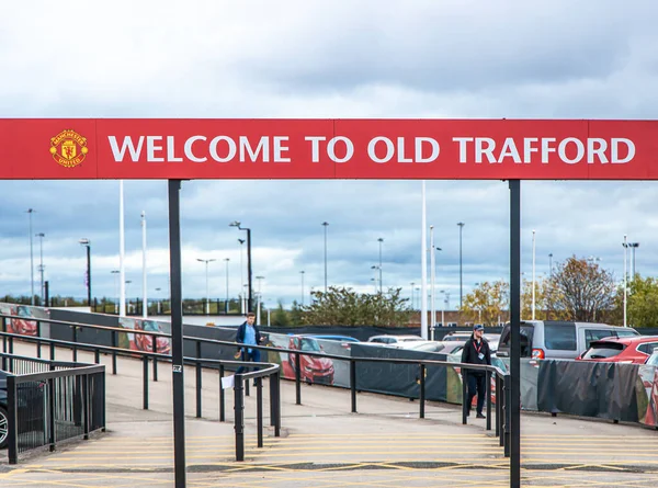 Estádio Futebol Old Trafford Manchester — Fotografia de Stock