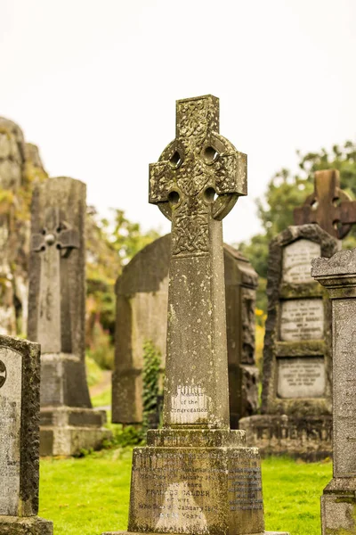 Details Old Gothic Cemetery Scotland — Stock Photo, Image