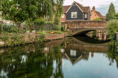 Canterbury Manzarası Yazın Kent, İngiltere