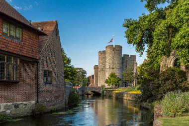 Canterbury Manzarası Yazın Kent, İngiltere