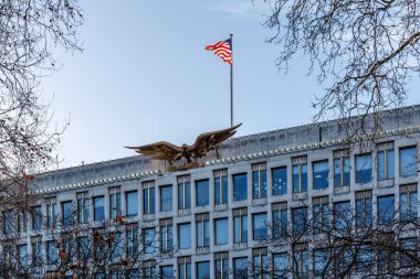 Kışın Londra 'daki Amerikan Büyükelçiliği